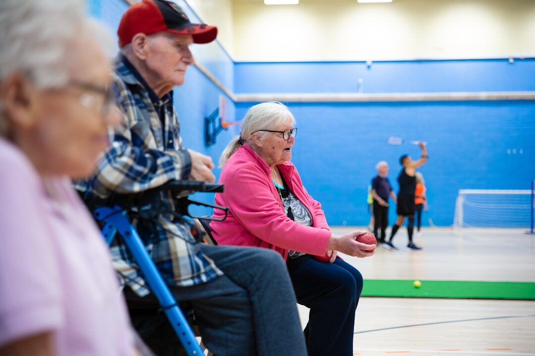 seniors meeting at community center